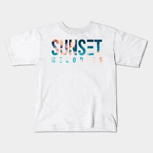 Sunset melodies Kids T-Shirt